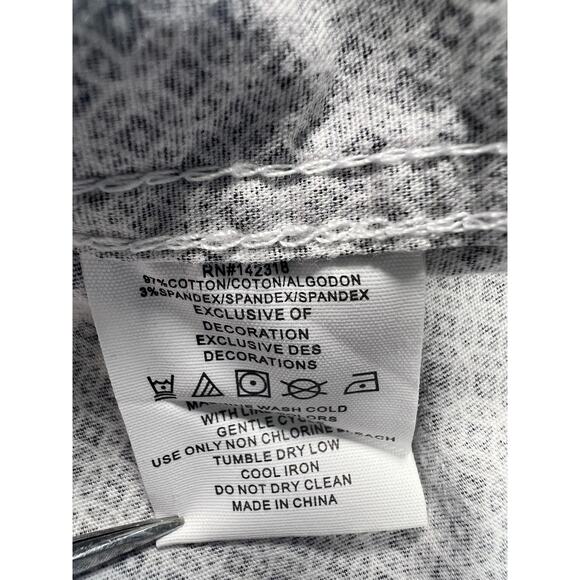 Nick Graham Everywhere Mens Shirt Size LARGE Black White Long‎ Sleeve - Picture 9 of 9